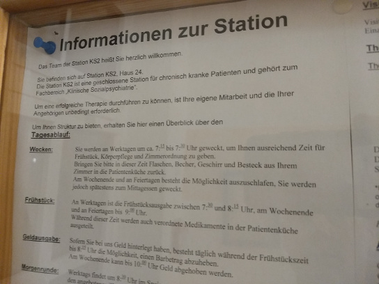 Abbildung: Hausordnung (links oben)