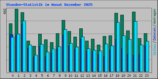 Stunden-Statistik im Monat Dezember 2025